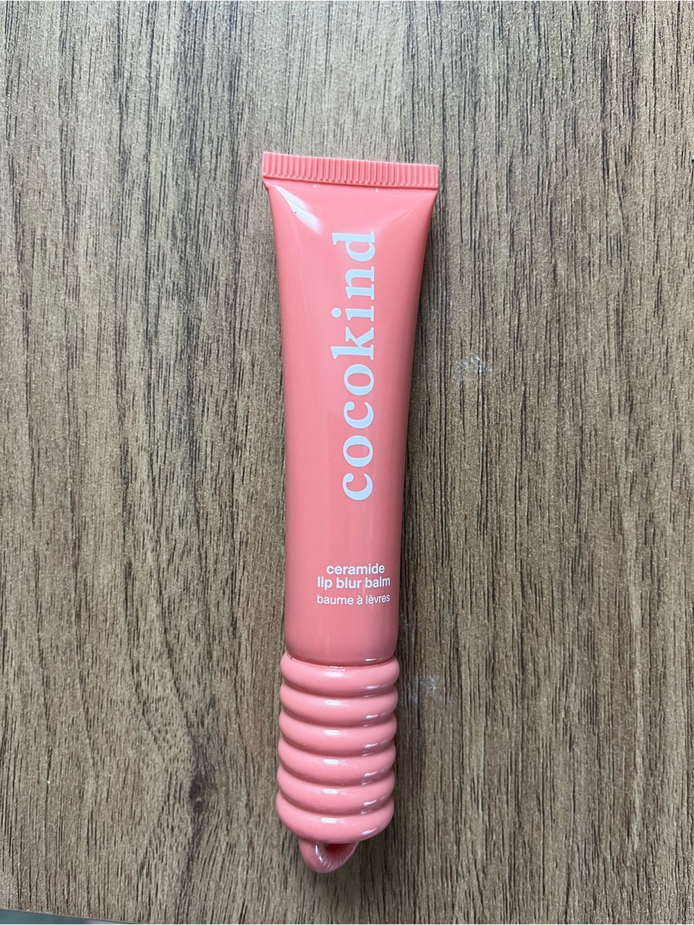 Cocokind Ceramide Lip Blur Balm — Soft Coral Pink